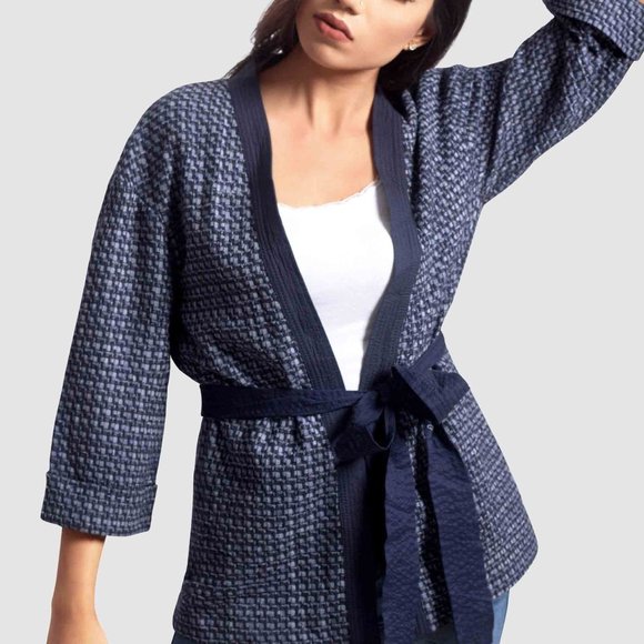 OLGYN Women’s Patterned Kimono Jacket - Picture 1 of 4